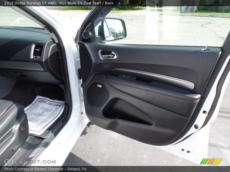 Vice White Tri-Coat Pearl / Black 2018 Dodge Durango GT AWD