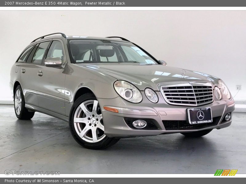 Pewter Metallic / Black 2007 Mercedes-Benz E 350 4Matic Wagon