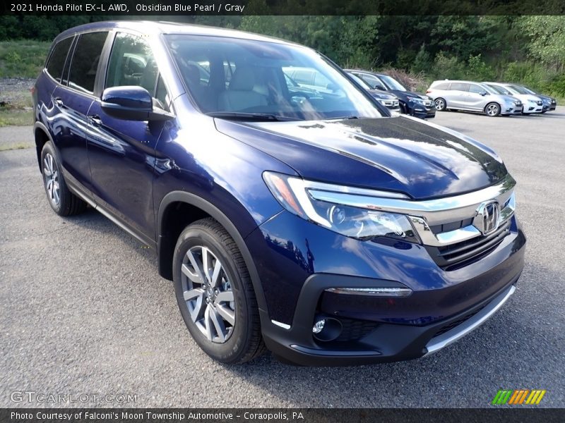 Front 3/4 View of 2021 Pilot EX-L AWD