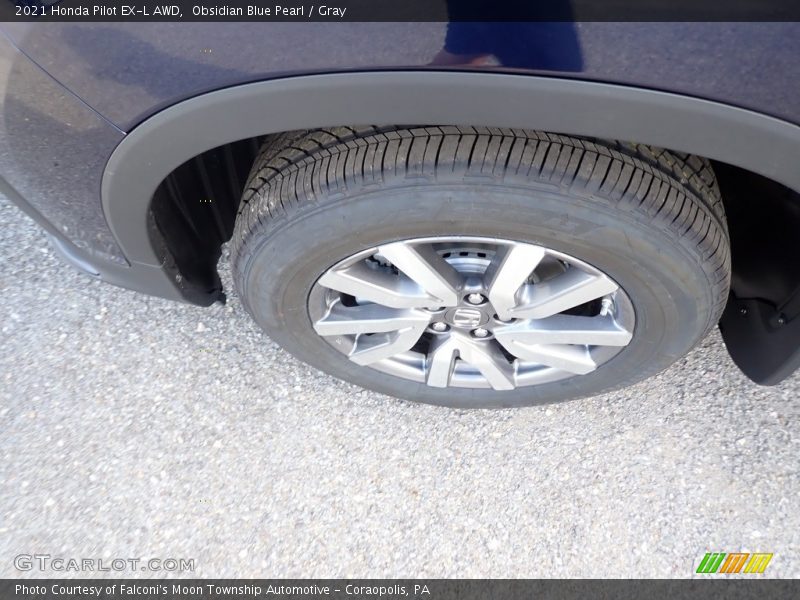 Obsidian Blue Pearl / Gray 2021 Honda Pilot EX-L AWD