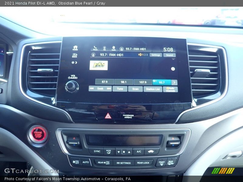 Controls of 2021 Pilot EX-L AWD