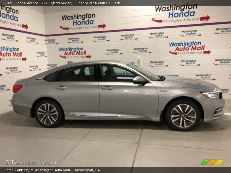 Lunar Silver Metallic / Black 2020 Honda Accord EX-L Hybrid Sedan