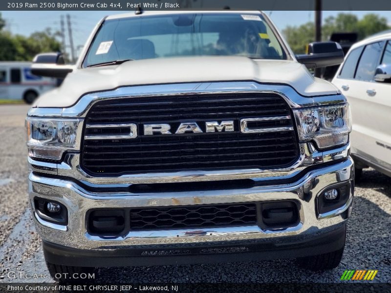 Pearl White / Black 2019 Ram 2500 Bighorn Crew Cab 4x4