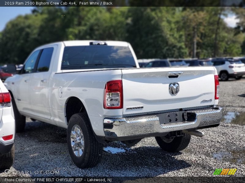 Pearl White / Black 2019 Ram 2500 Bighorn Crew Cab 4x4