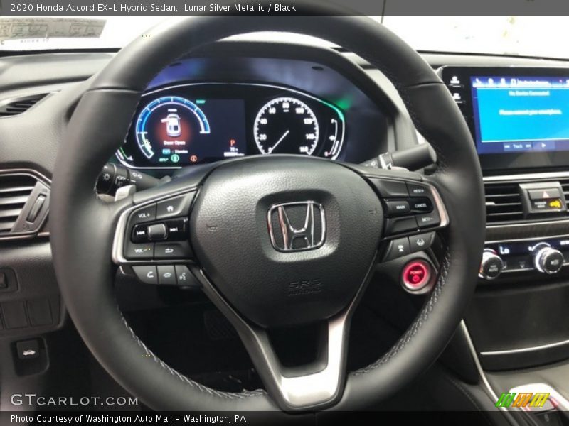 Lunar Silver Metallic / Black 2020 Honda Accord EX-L Hybrid Sedan