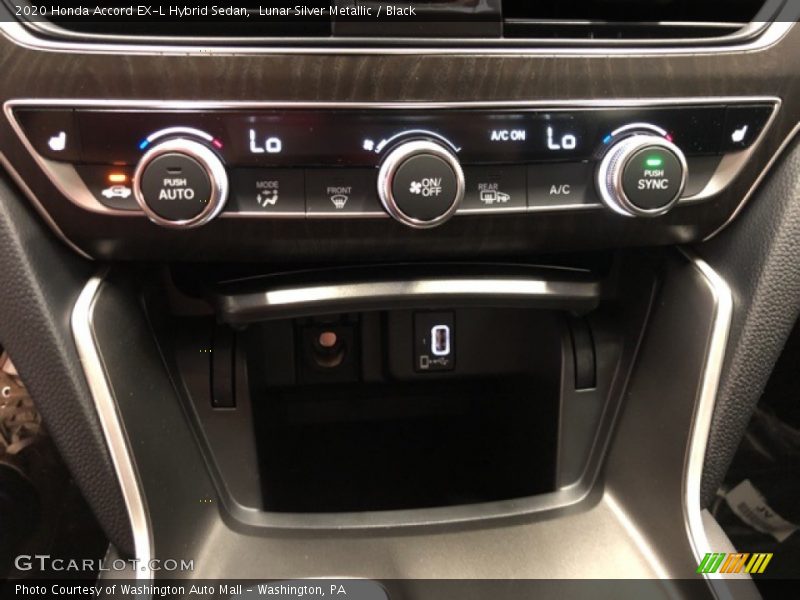 Lunar Silver Metallic / Black 2020 Honda Accord EX-L Hybrid Sedan