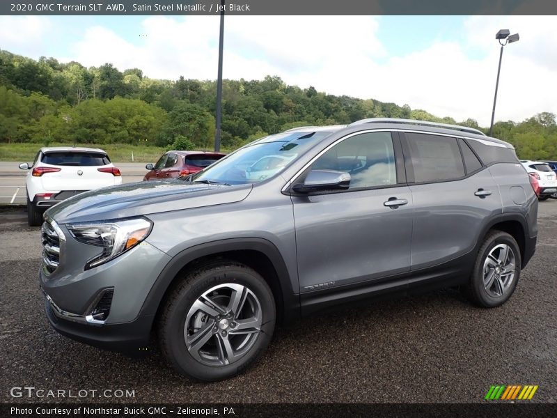 Satin Steel Metallic / Jet Black 2020 GMC Terrain SLT AWD