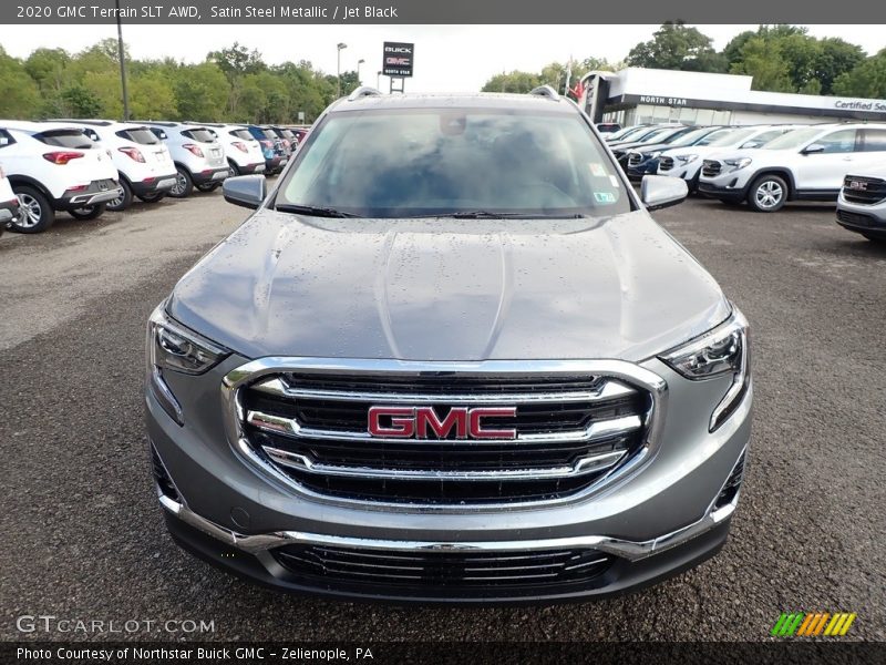 Satin Steel Metallic / Jet Black 2020 GMC Terrain SLT AWD