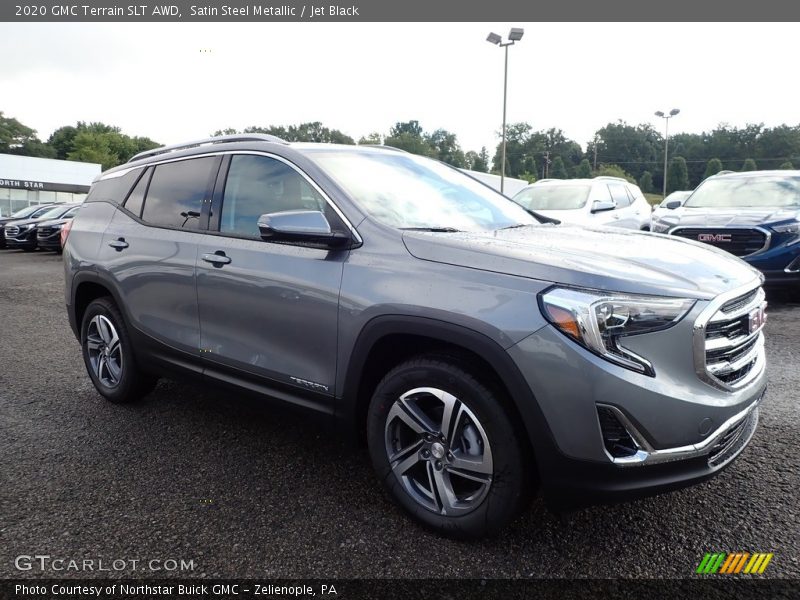 Satin Steel Metallic / Jet Black 2020 GMC Terrain SLT AWD