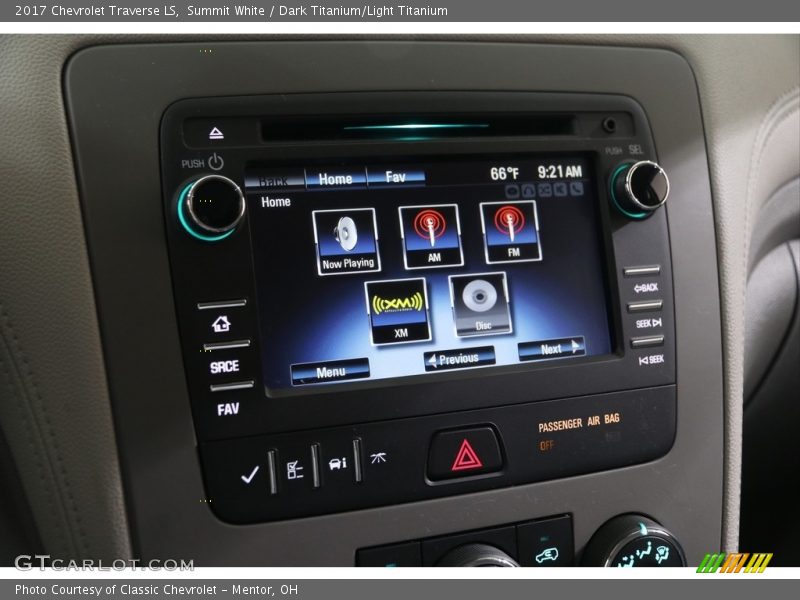 Summit White / Dark Titanium/Light Titanium 2017 Chevrolet Traverse LS