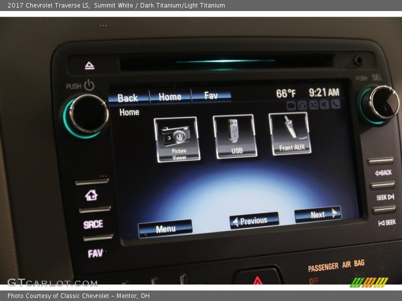 Summit White / Dark Titanium/Light Titanium 2017 Chevrolet Traverse LS