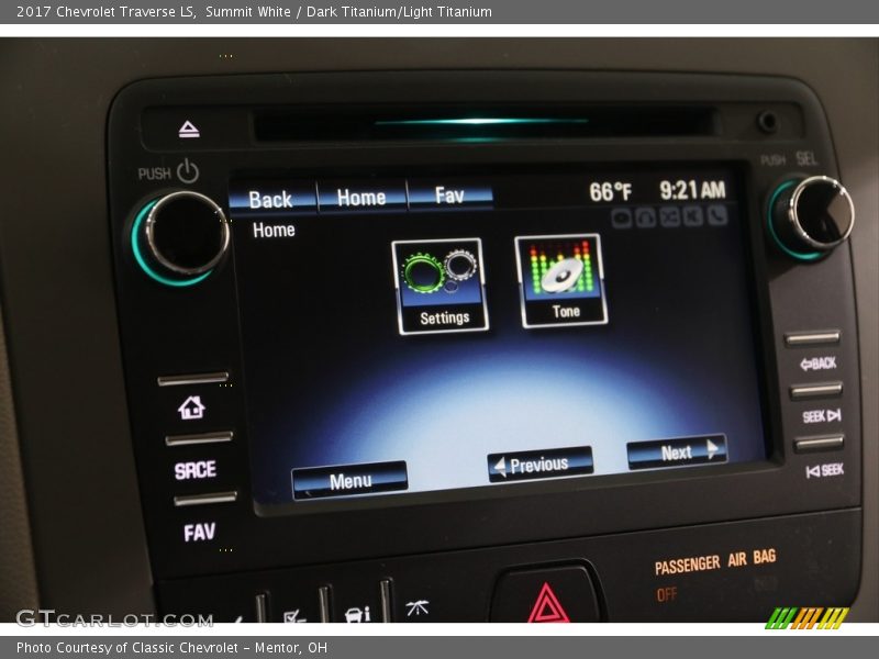 Summit White / Dark Titanium/Light Titanium 2017 Chevrolet Traverse LS