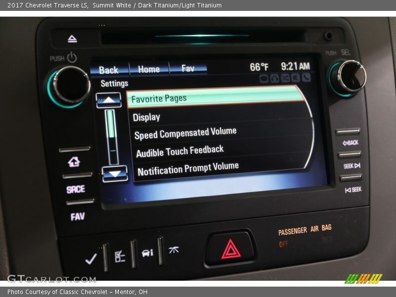 Summit White / Dark Titanium/Light Titanium 2017 Chevrolet Traverse LS