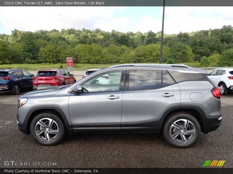 Satin Steel Metallic / Jet Black 2020 GMC Terrain SLT AWD