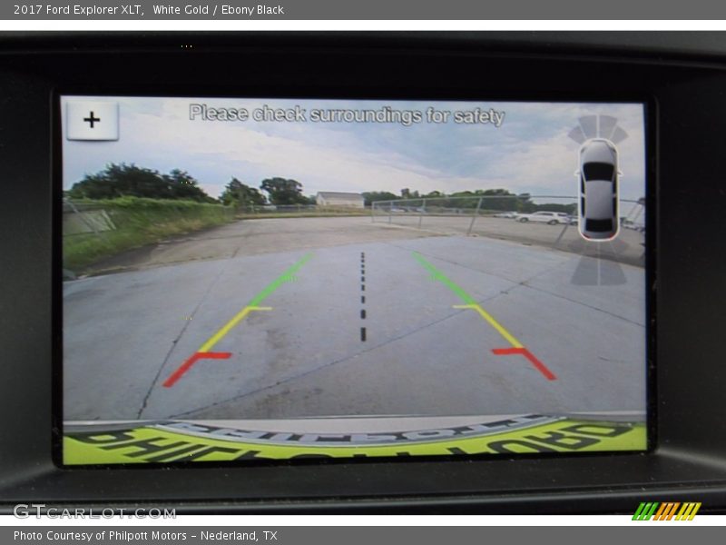 White Gold / Ebony Black 2017 Ford Explorer XLT