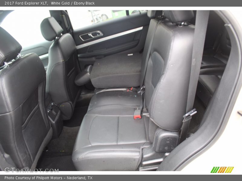 White Gold / Ebony Black 2017 Ford Explorer XLT