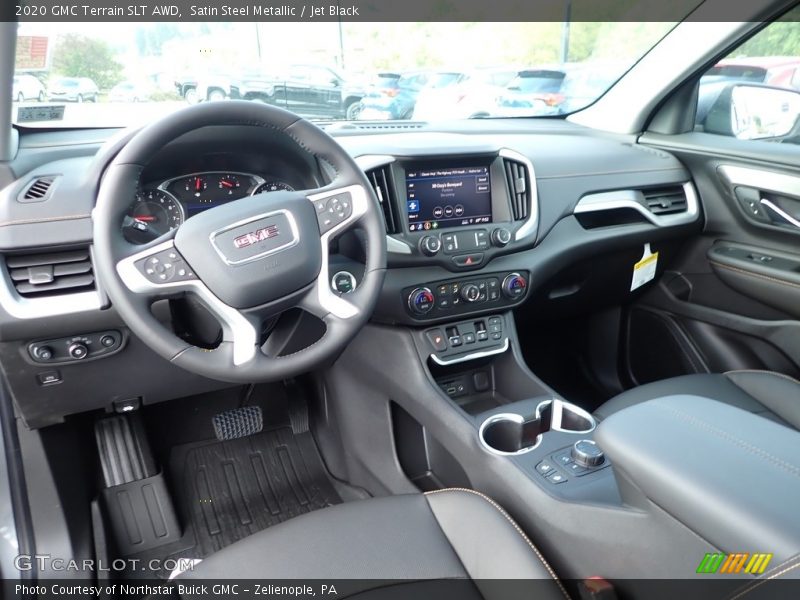Satin Steel Metallic / Jet Black 2020 GMC Terrain SLT AWD