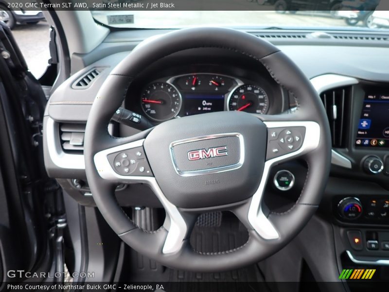 Satin Steel Metallic / Jet Black 2020 GMC Terrain SLT AWD