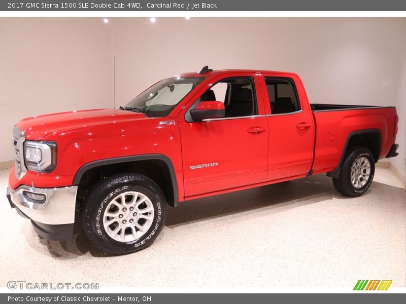 Cardinal Red / Jet Black 2017 GMC Sierra 1500 SLE Double Cab 4WD