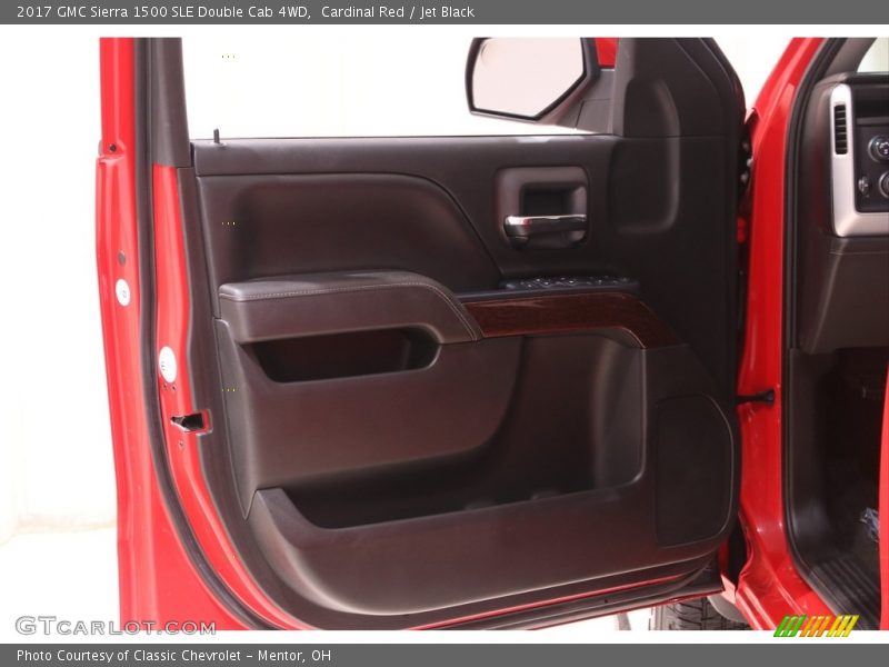 Cardinal Red / Jet Black 2017 GMC Sierra 1500 SLE Double Cab 4WD