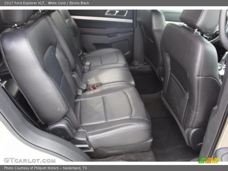 White Gold / Ebony Black 2017 Ford Explorer XLT
