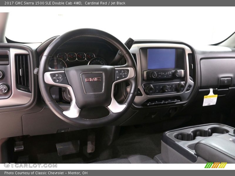 Cardinal Red / Jet Black 2017 GMC Sierra 1500 SLE Double Cab 4WD