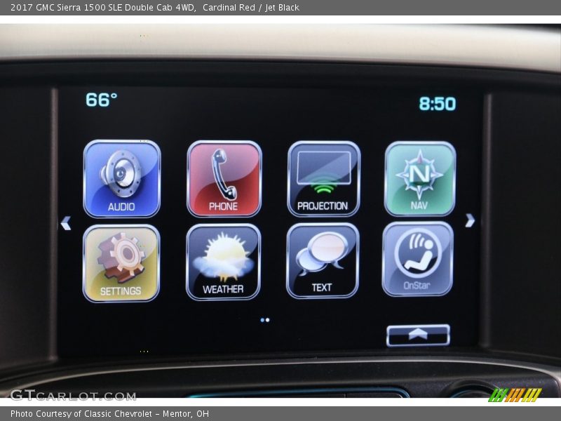 Cardinal Red / Jet Black 2017 GMC Sierra 1500 SLE Double Cab 4WD