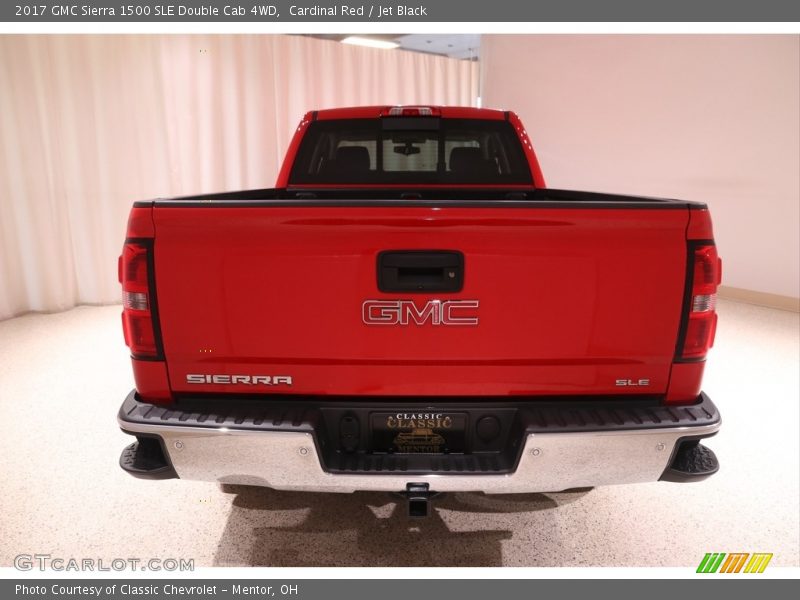 Cardinal Red / Jet Black 2017 GMC Sierra 1500 SLE Double Cab 4WD