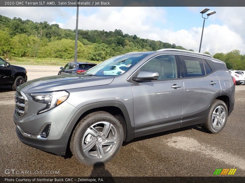 Satin Steel Metallic / Jet Black 2020 GMC Terrain SLT AWD