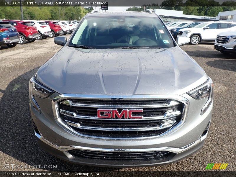 Satin Steel Metallic / Jet Black 2020 GMC Terrain SLT AWD