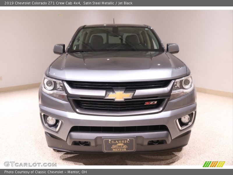 Satin Steel Metallic / Jet Black 2019 Chevrolet Colorado Z71 Crew Cab 4x4