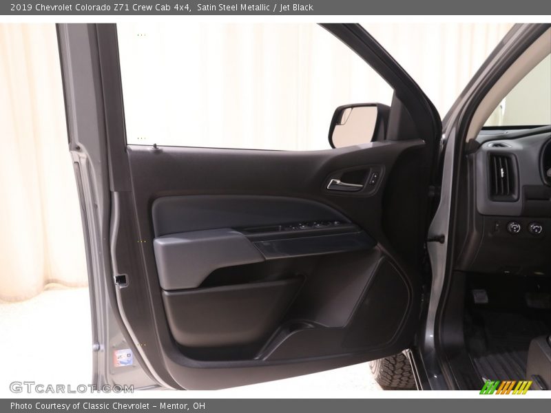 Satin Steel Metallic / Jet Black 2019 Chevrolet Colorado Z71 Crew Cab 4x4