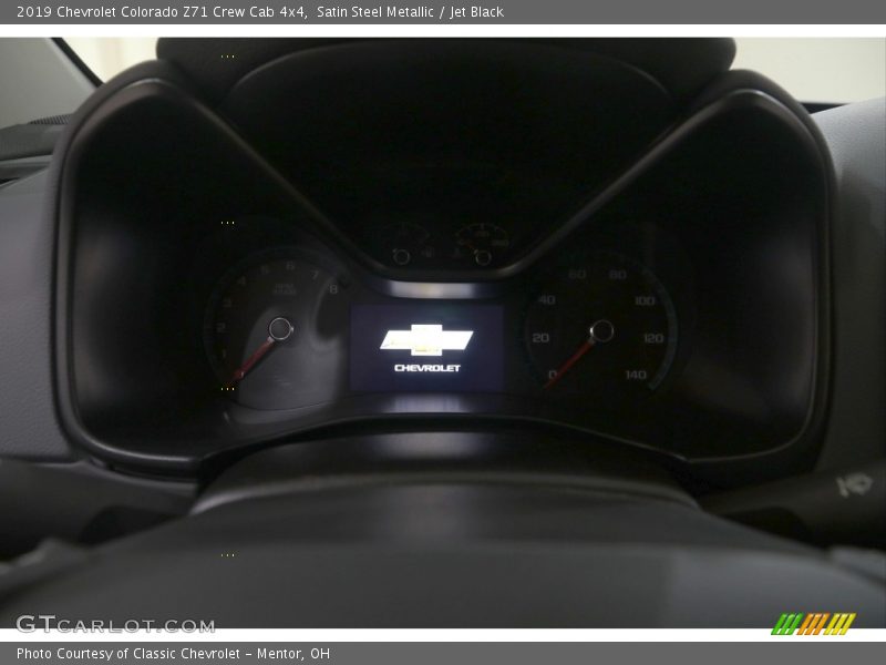 Satin Steel Metallic / Jet Black 2019 Chevrolet Colorado Z71 Crew Cab 4x4