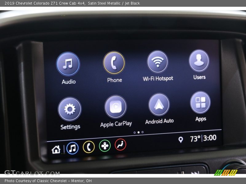 Satin Steel Metallic / Jet Black 2019 Chevrolet Colorado Z71 Crew Cab 4x4