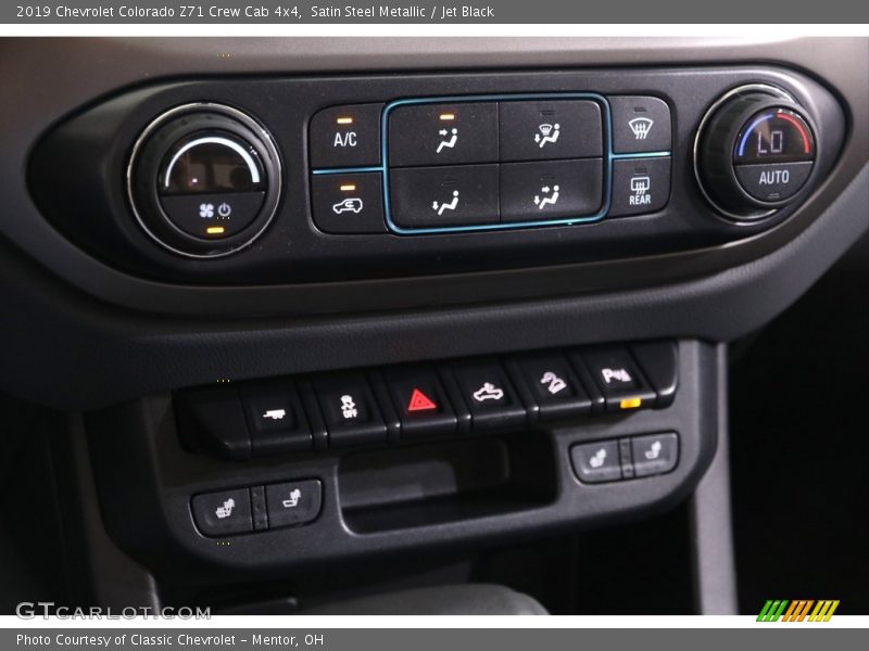 Satin Steel Metallic / Jet Black 2019 Chevrolet Colorado Z71 Crew Cab 4x4