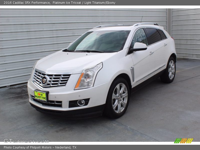 Platinum Ice Tricoat / Light Titanium/Ebony 2016 Cadillac SRX Performance