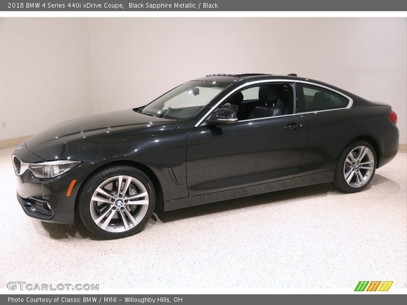Black Sapphire Metallic / Black 2018 BMW 4 Series 440i xDrive Coupe