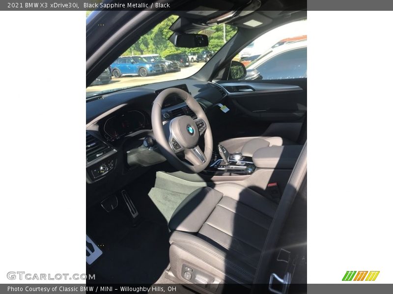 Black Sapphire Metallic / Black 2021 BMW X3 xDrive30i