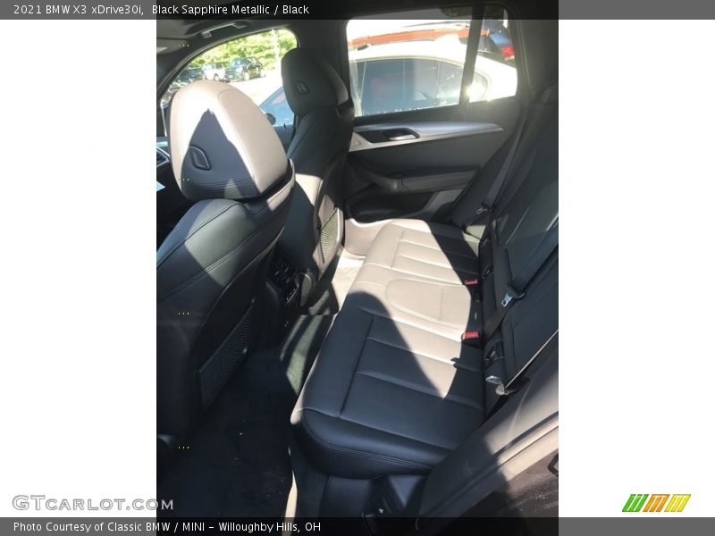 Black Sapphire Metallic / Black 2021 BMW X3 xDrive30i