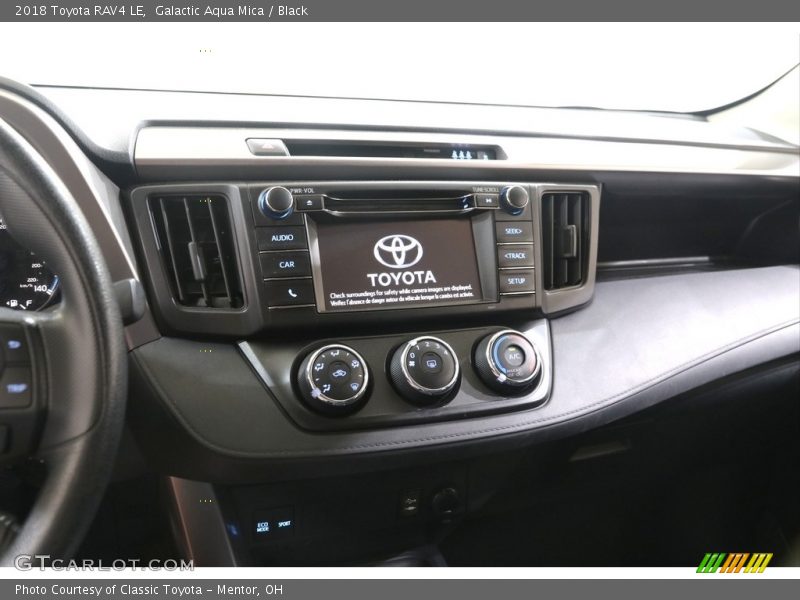 Galactic Aqua Mica / Black 2018 Toyota RAV4 LE
