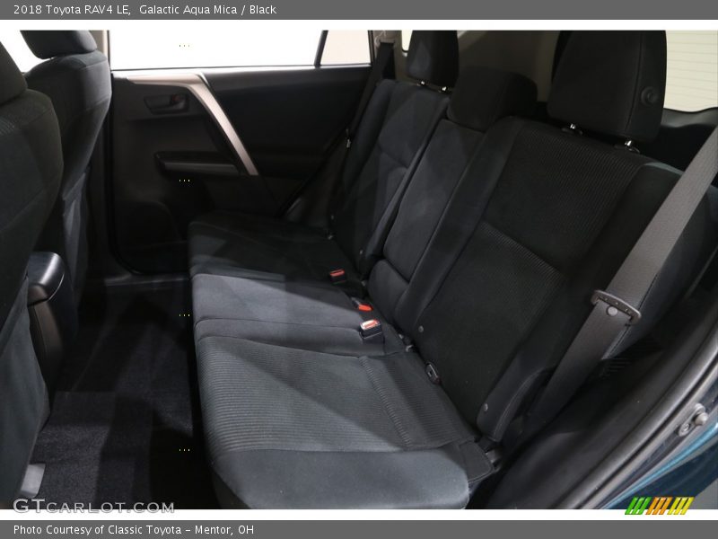 Galactic Aqua Mica / Black 2018 Toyota RAV4 LE