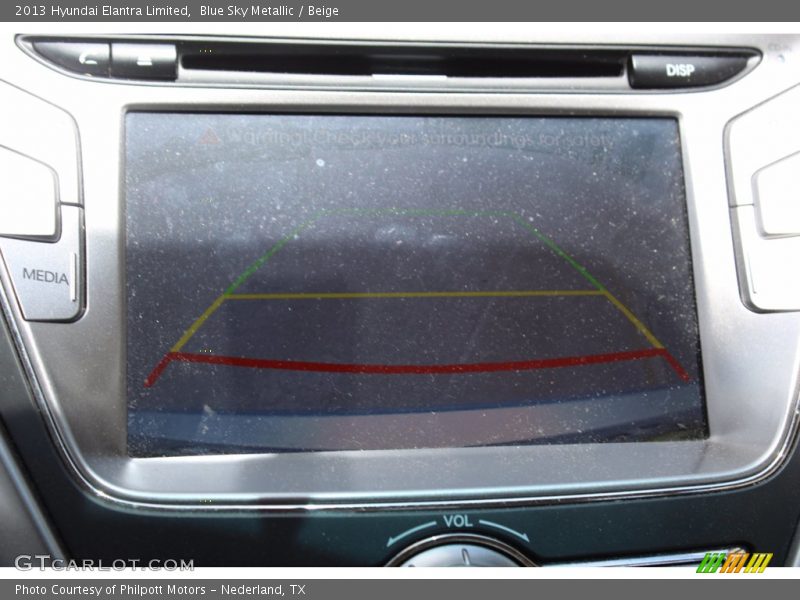 Blue Sky Metallic / Beige 2013 Hyundai Elantra Limited