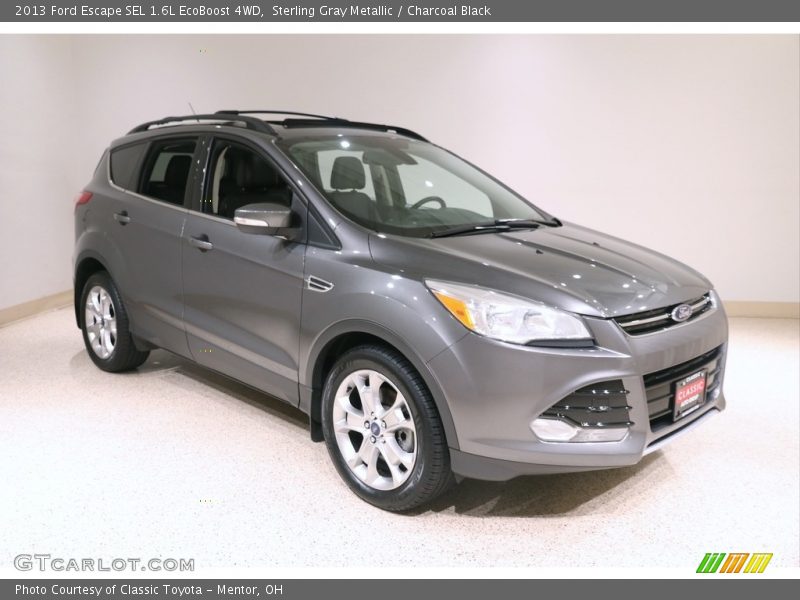 Sterling Gray Metallic / Charcoal Black 2013 Ford Escape SEL 1.6L EcoBoost 4WD