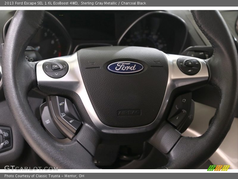 Sterling Gray Metallic / Charcoal Black 2013 Ford Escape SEL 1.6L EcoBoost 4WD