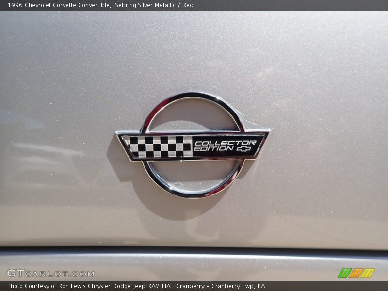 Sebring Silver Metallic / Red 1996 Chevrolet Corvette Convertible