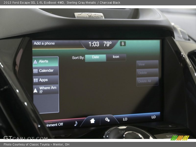 Sterling Gray Metallic / Charcoal Black 2013 Ford Escape SEL 1.6L EcoBoost 4WD