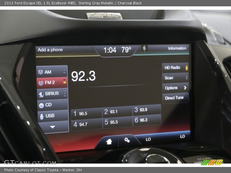 Sterling Gray Metallic / Charcoal Black 2013 Ford Escape SEL 1.6L EcoBoost 4WD