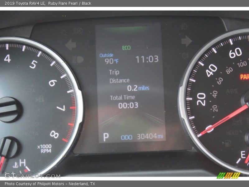 Ruby Flare Pearl / Black 2019 Toyota RAV4 LE