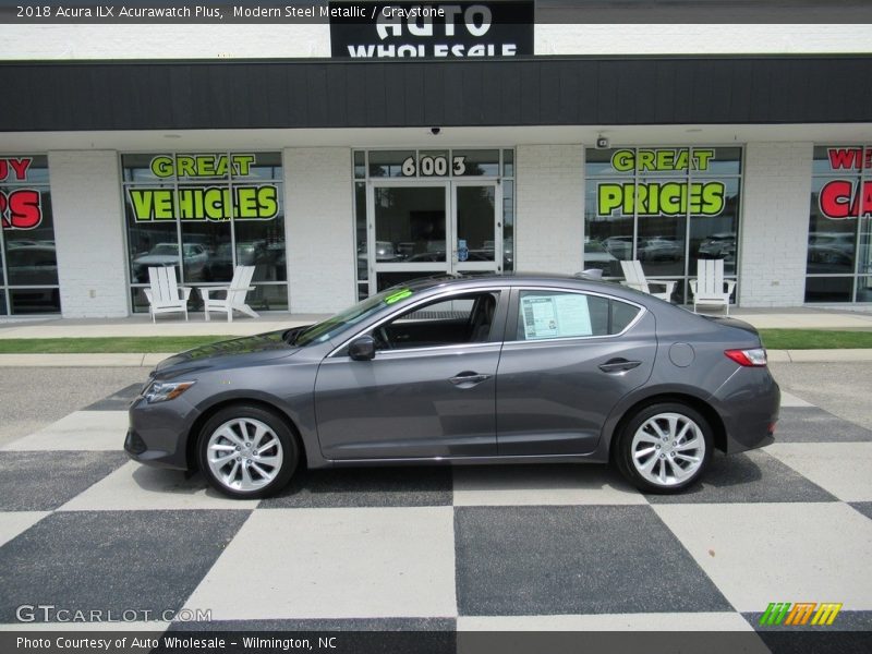 Modern Steel Metallic / Graystone 2018 Acura ILX Acurawatch Plus