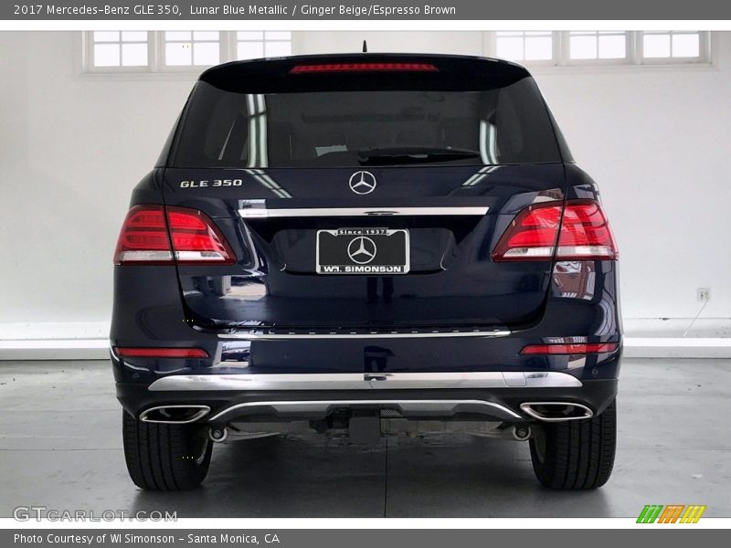Lunar Blue Metallic / Ginger Beige/Espresso Brown 2017 Mercedes-Benz GLE 350